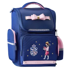 14.5 inch, Pink Bow Ergonomic School Backpack for Kids