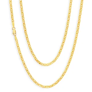 9ct Yellow Solid Gold Dazzling Anchor 50cm Chain