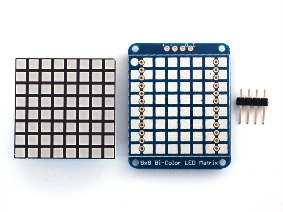 Adafruit Bicolor LED Square Pixel Matrix with I2C Backpack