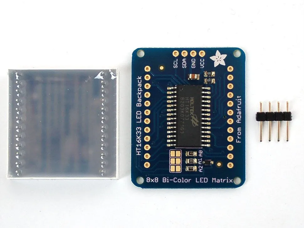 Adafruit Bicolor LED Square Pixel Matrix with I2C Backpack