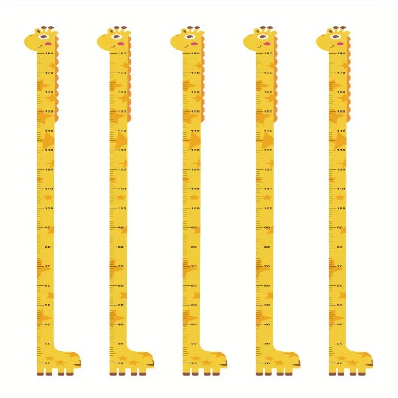 Adorable Giraffe Height Chart Sticker for Bedroom or Classroom