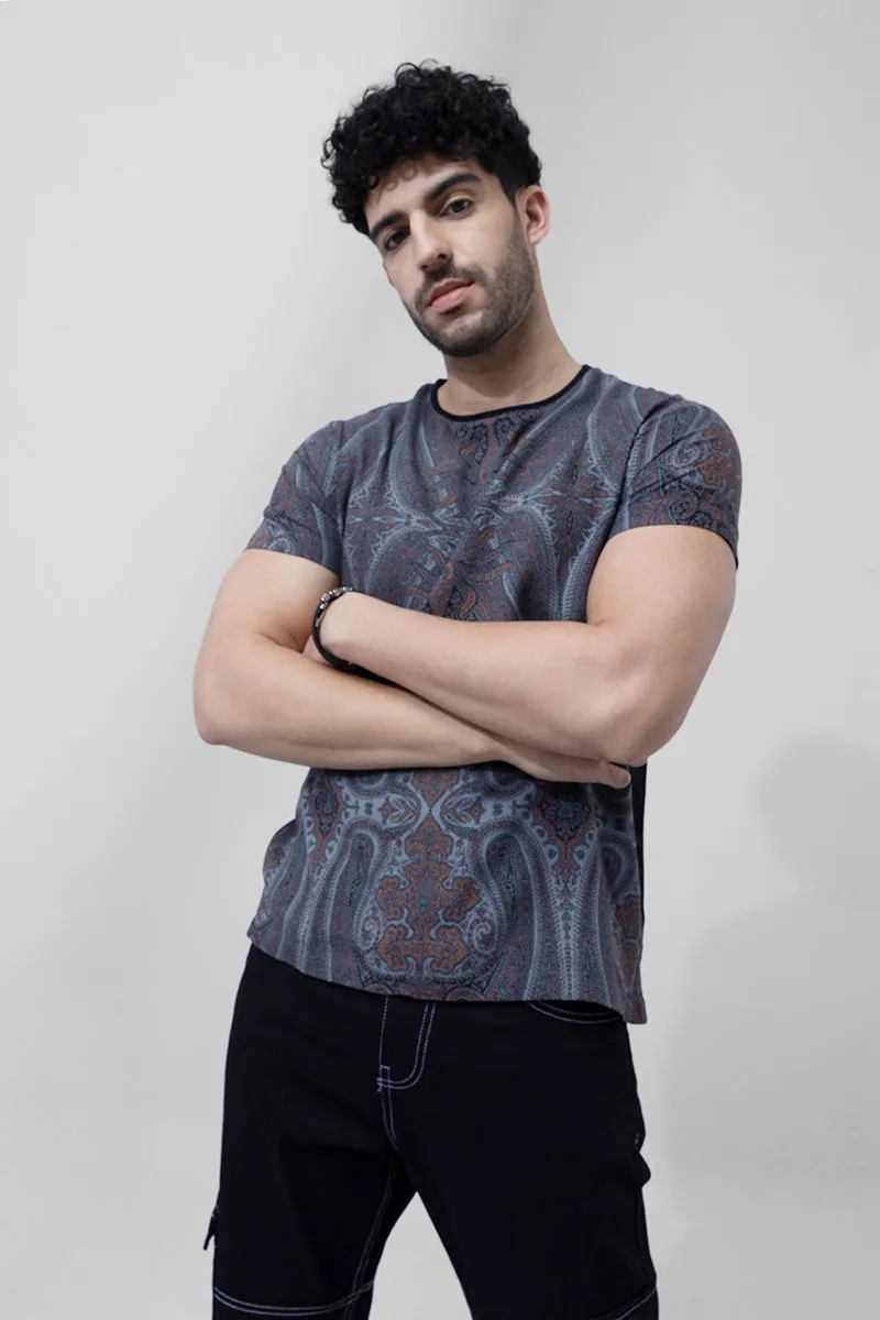 Artic Paisley Grey T-Shirt