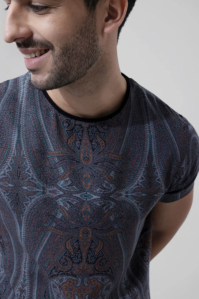 Artic Paisley Grey T-Shirt