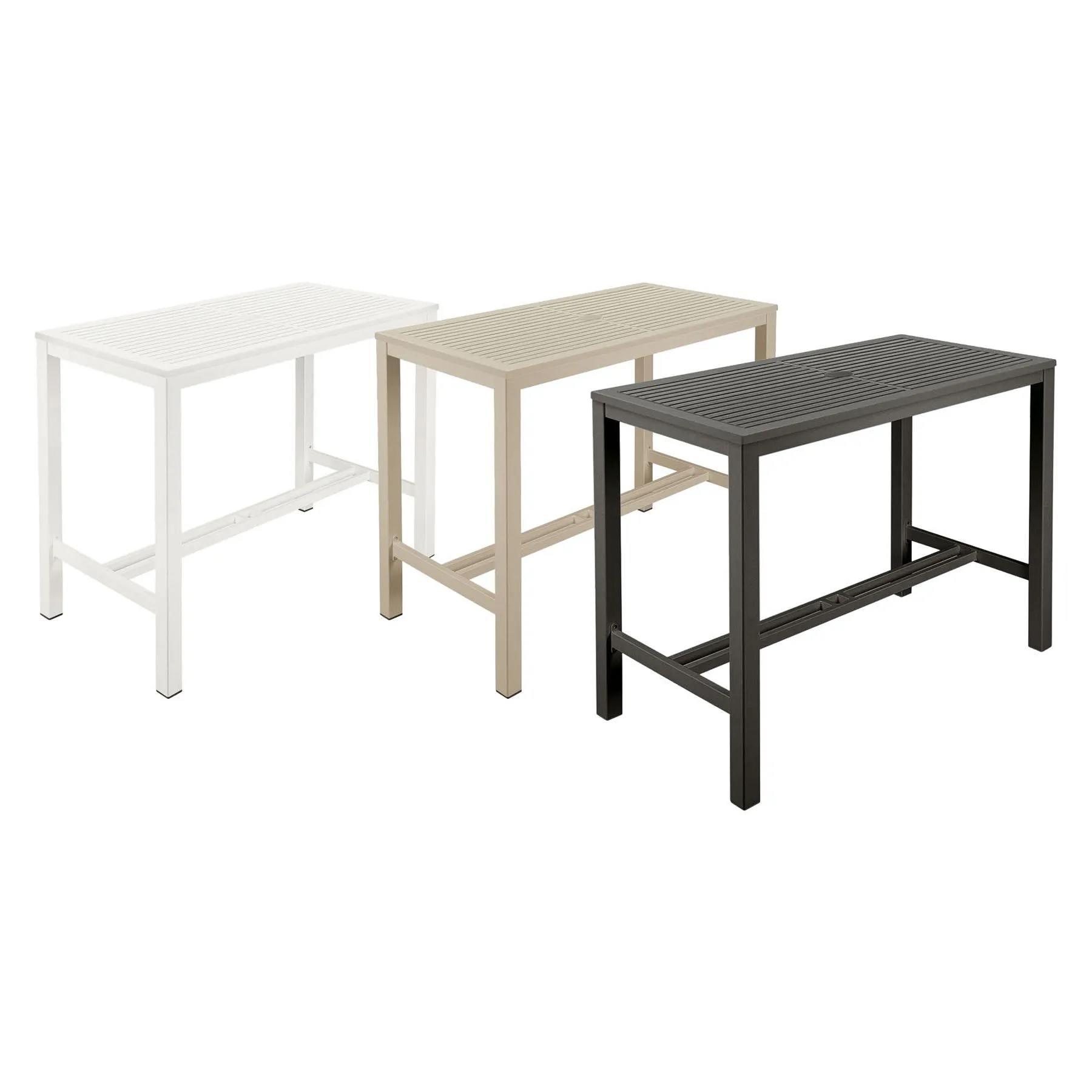 Aura Aluminum Pub High Dining Table