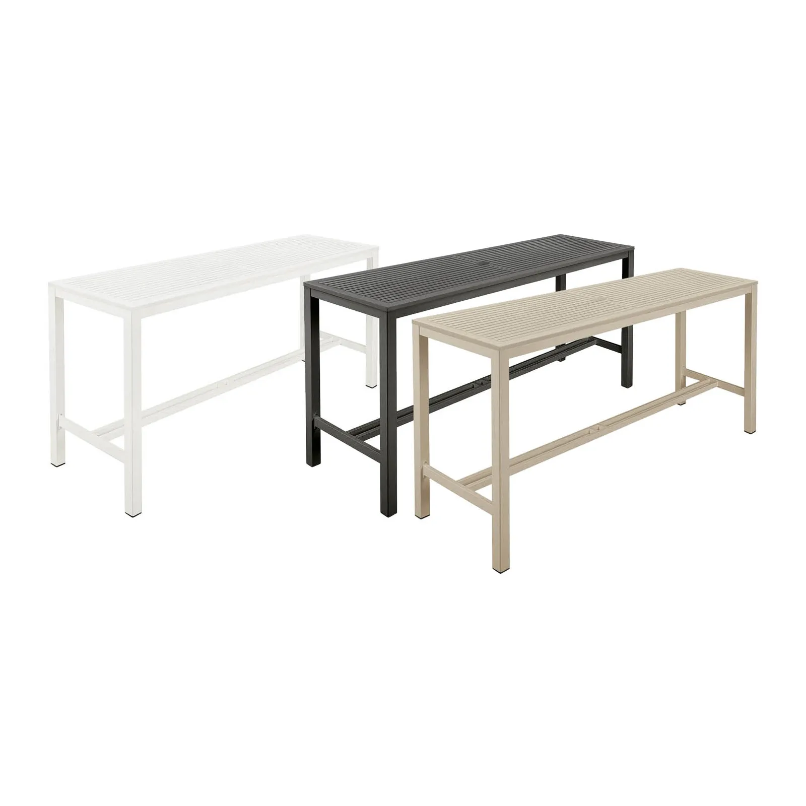 Aura Aluminum Pub High Dining Table