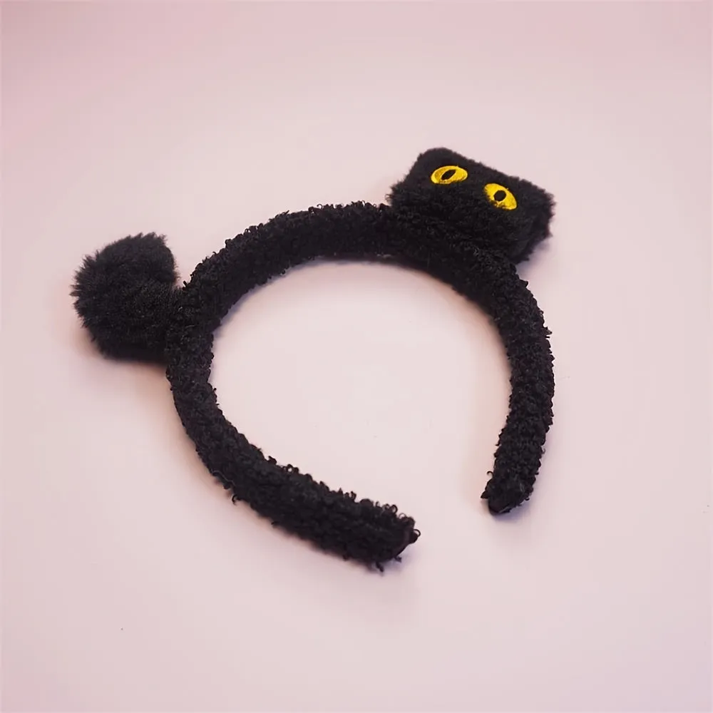 Cartoon Cat Headband Adorable Hair Accessory for Christmas Celebrations