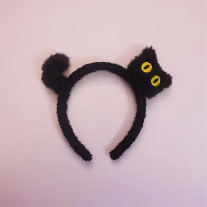 Cartoon Cat Headband Adorable Hair Accessory for Christmas Celebrations