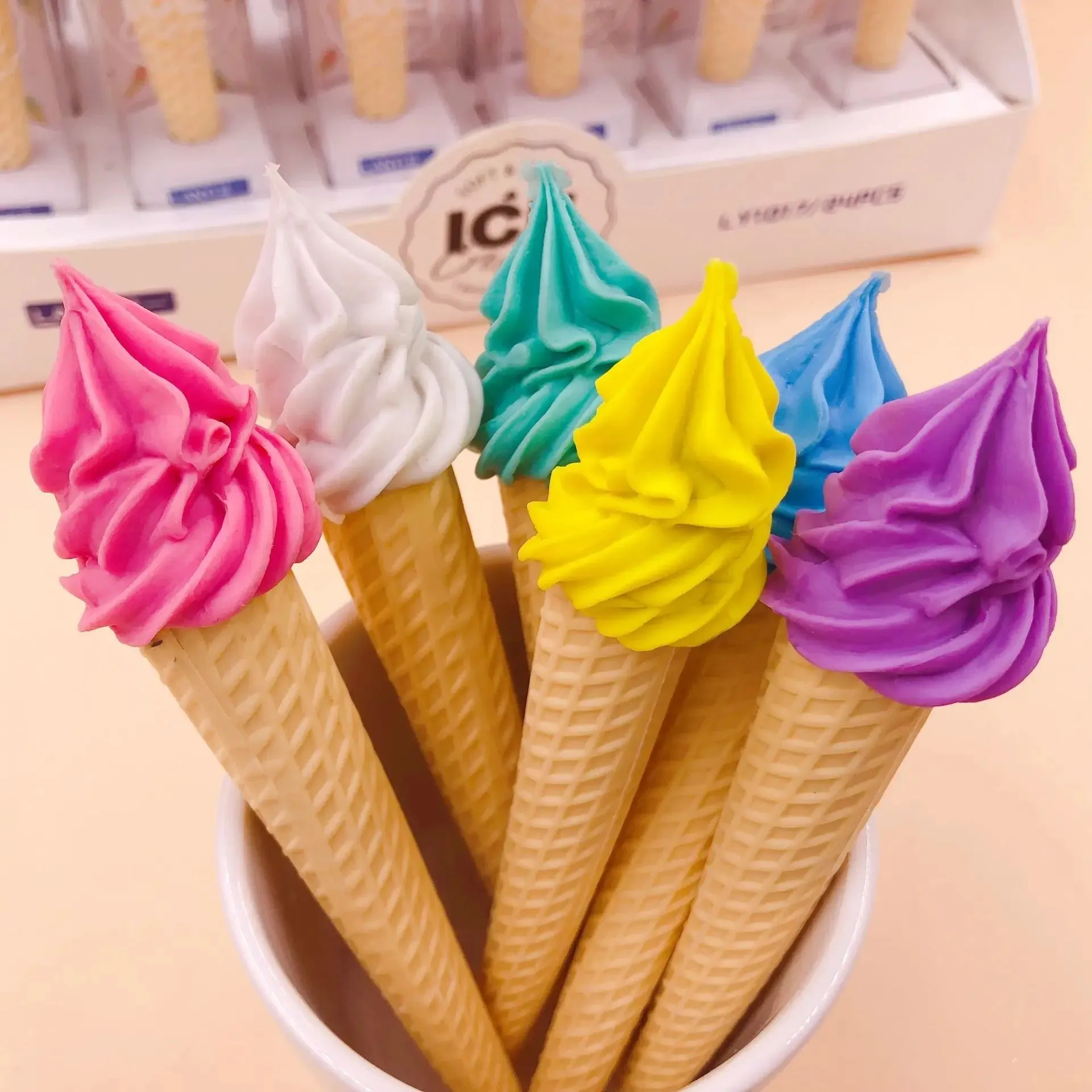 Cute Ice Cream Pencil Eraser for Kids