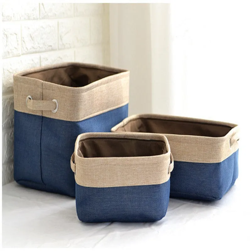 Elegant Nordic Fabric Storage Box - Foldable Organizer Without Cover