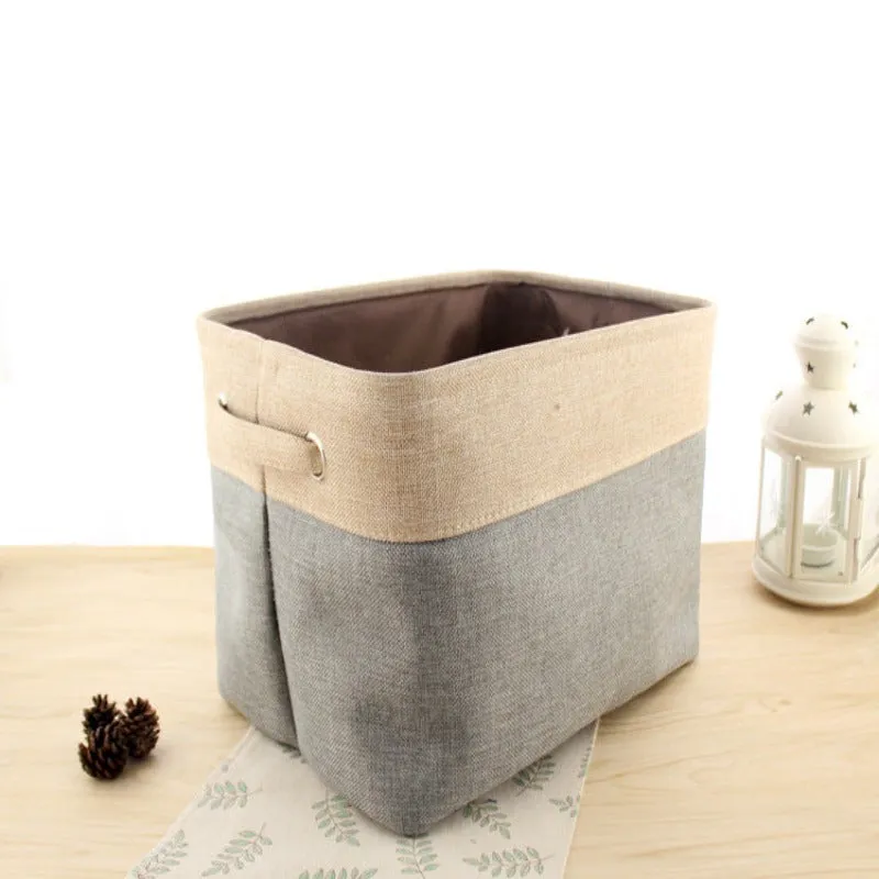 Elegant Nordic Fabric Storage Box - Foldable Organizer Without Cover