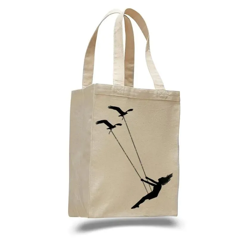 Flying Bird Swing Canvas Bag