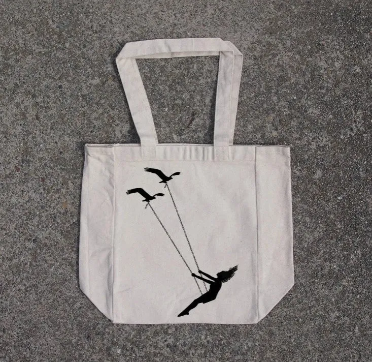 Flying Bird Swing Canvas Bag