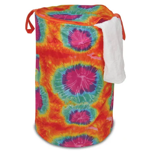 Folding Laundry Hamper - Tie-Dyed