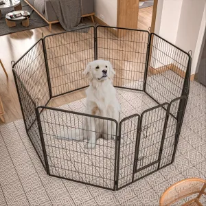 Heavy Duty Large Pet, 40" Playpen 8 Panels Metal Indoor Outdoor