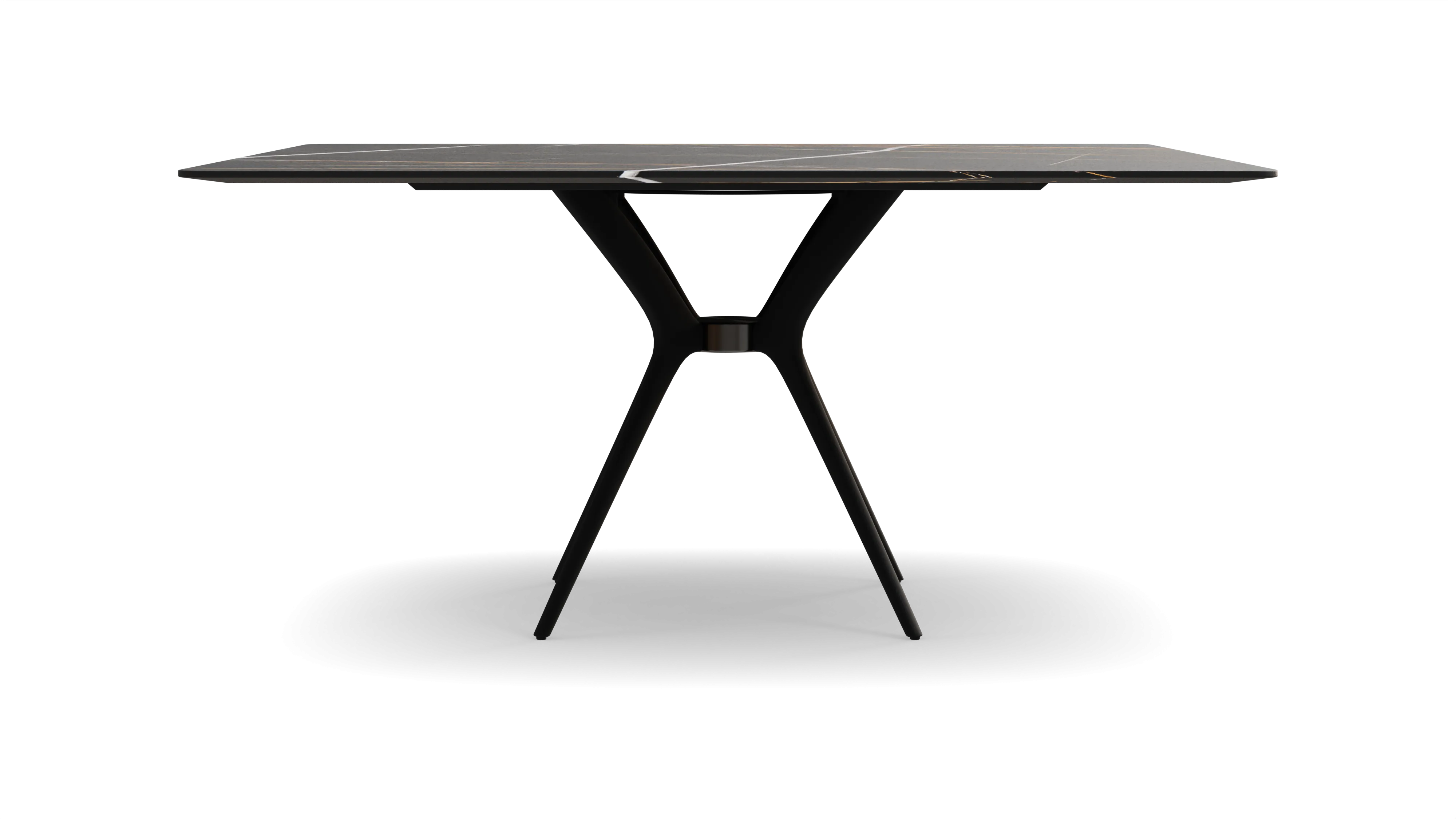 Icon Square Dining Table Black