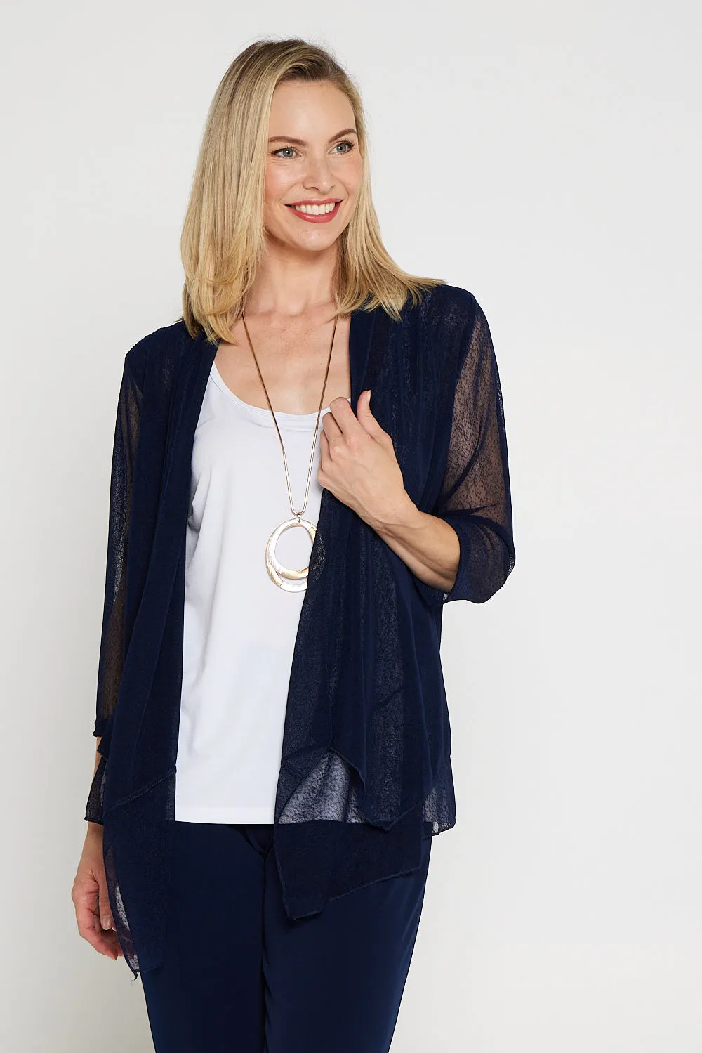 Kataleya Mesh Jacket - Dark Navy