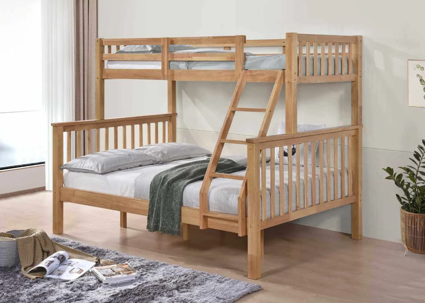 Kelling Triple Bunk Bed with Mattresses Bundle