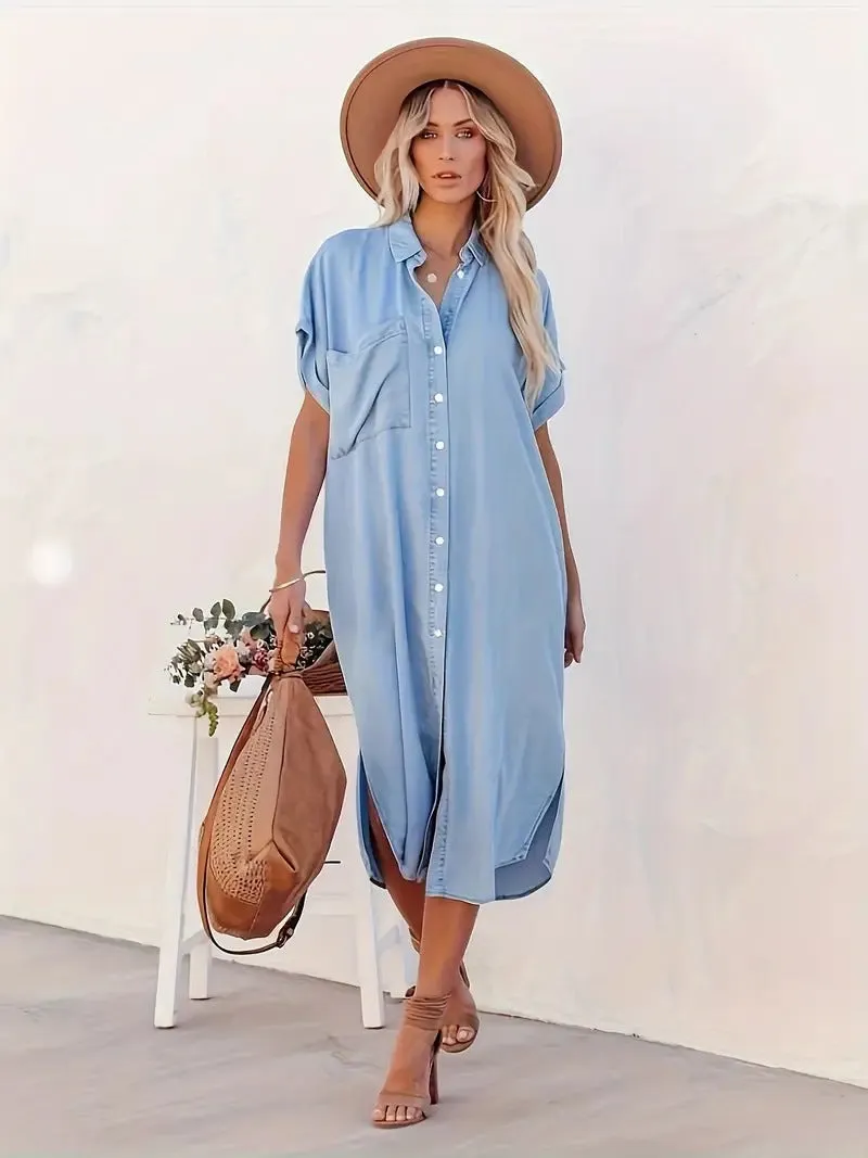 Lucian - Denim Shirt Dress