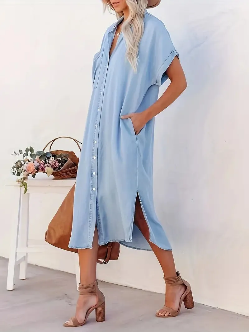 Lucian - Denim Shirt Dress