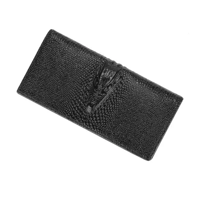 Luxury CrocLeather Vintage Card Holder Purse