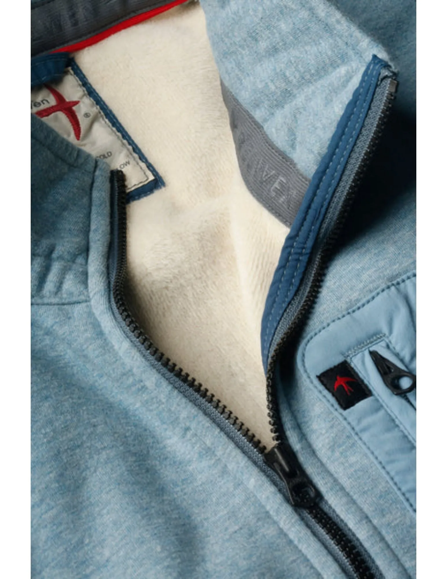 Micropile Half-Zip | Sky Blue Heather