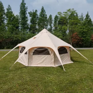 Outdoor Camping Yurt Circus Tent Glamping Oxford Cloth Octagonal Pavilion