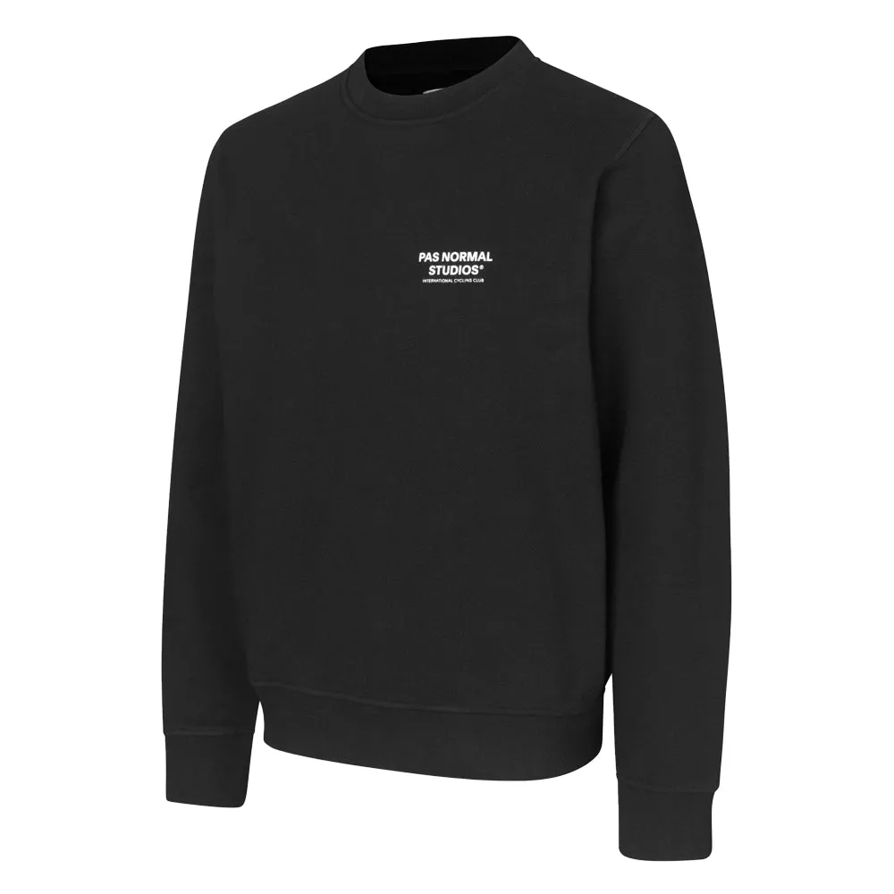 PAS NORMAL STUDIOS Off Race Small Logo Sweatshirt - Black