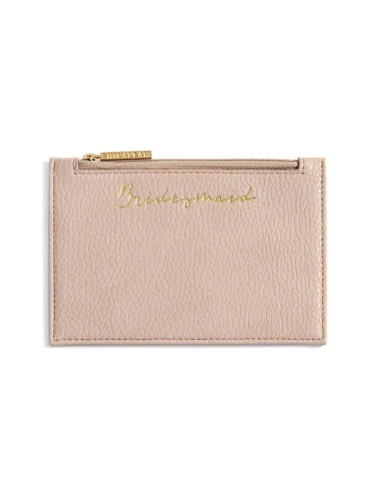 Shiraleah "Bridesmaid" Bridal Card Case, Blush - FINAL SALE ONLY