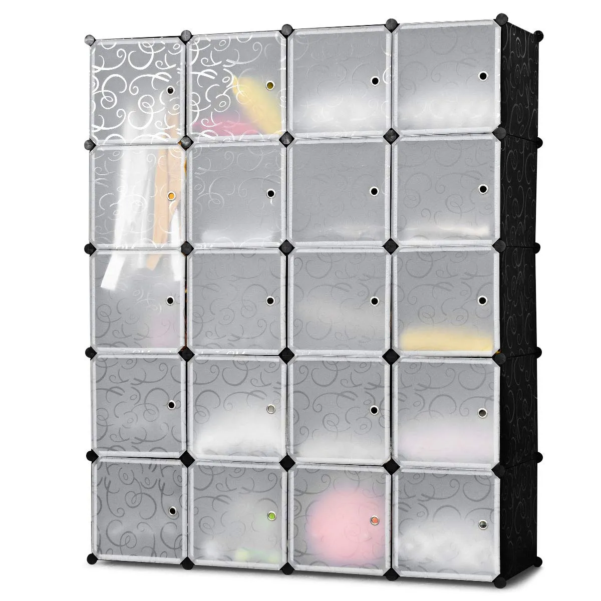 Tangkula DIY Storage Cubes, Portable Clothes Closet