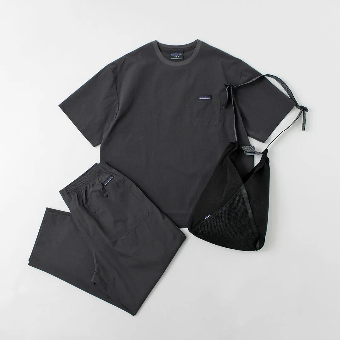 THOUSAND MILE / Short Sleeve T-Shirt and Long Pants Set