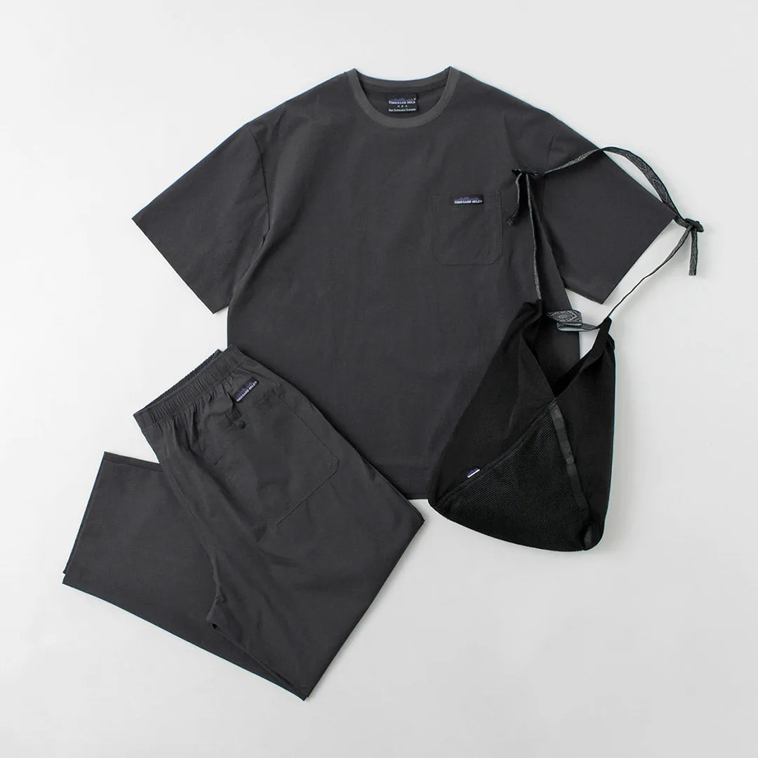 THOUSAND MILE / Short Sleeve T-Shirt and Long Pants Set