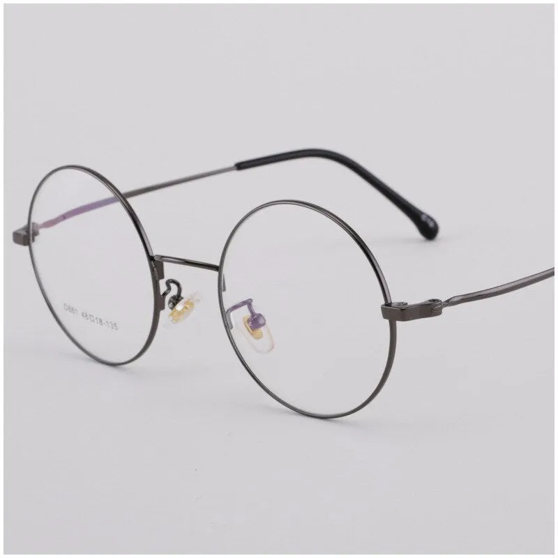 Unisex Round Alloy Full Rim Eyeglasses Scd86