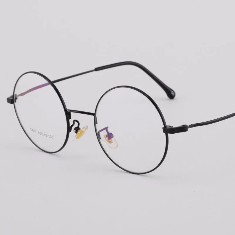 Unisex Round Alloy Full Rim Eyeglasses Scd86