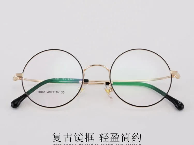 Unisex Round Alloy Full Rim Eyeglasses Scd86