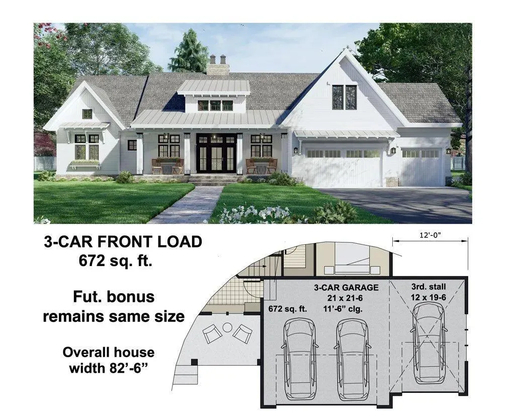 Versatile 2419 Sq Ft Home with Bonus Room and Side Garage