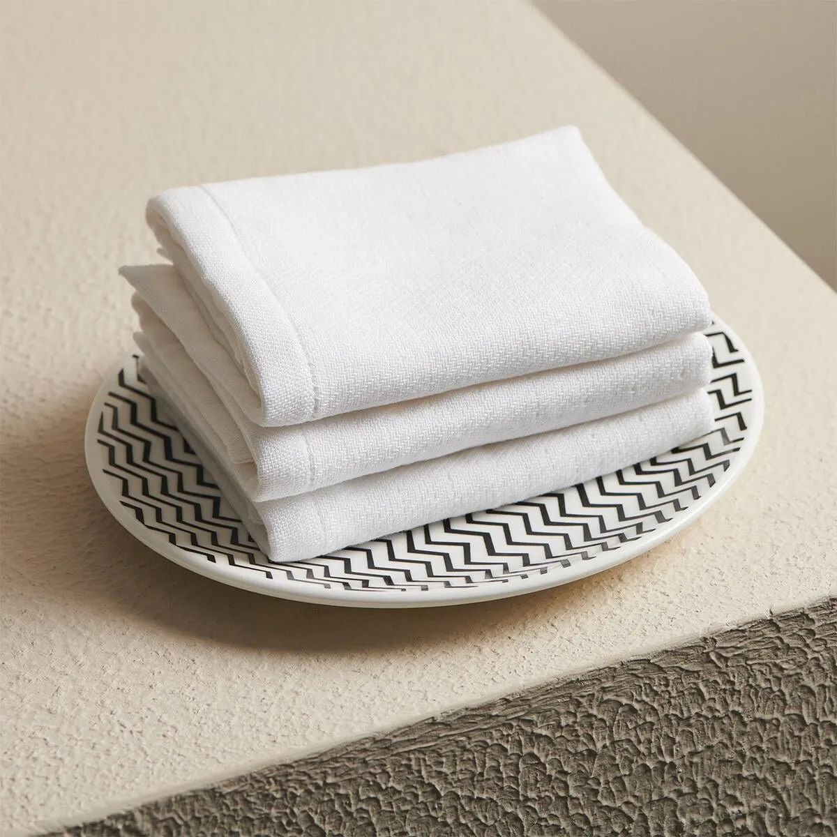 White Hammam Terry Face Towel