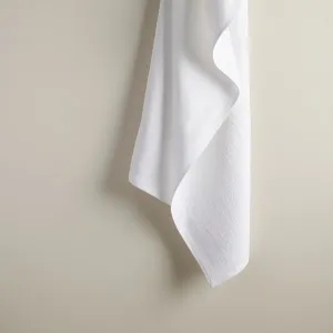 White Hammam Terry Large  XL Bath Towel