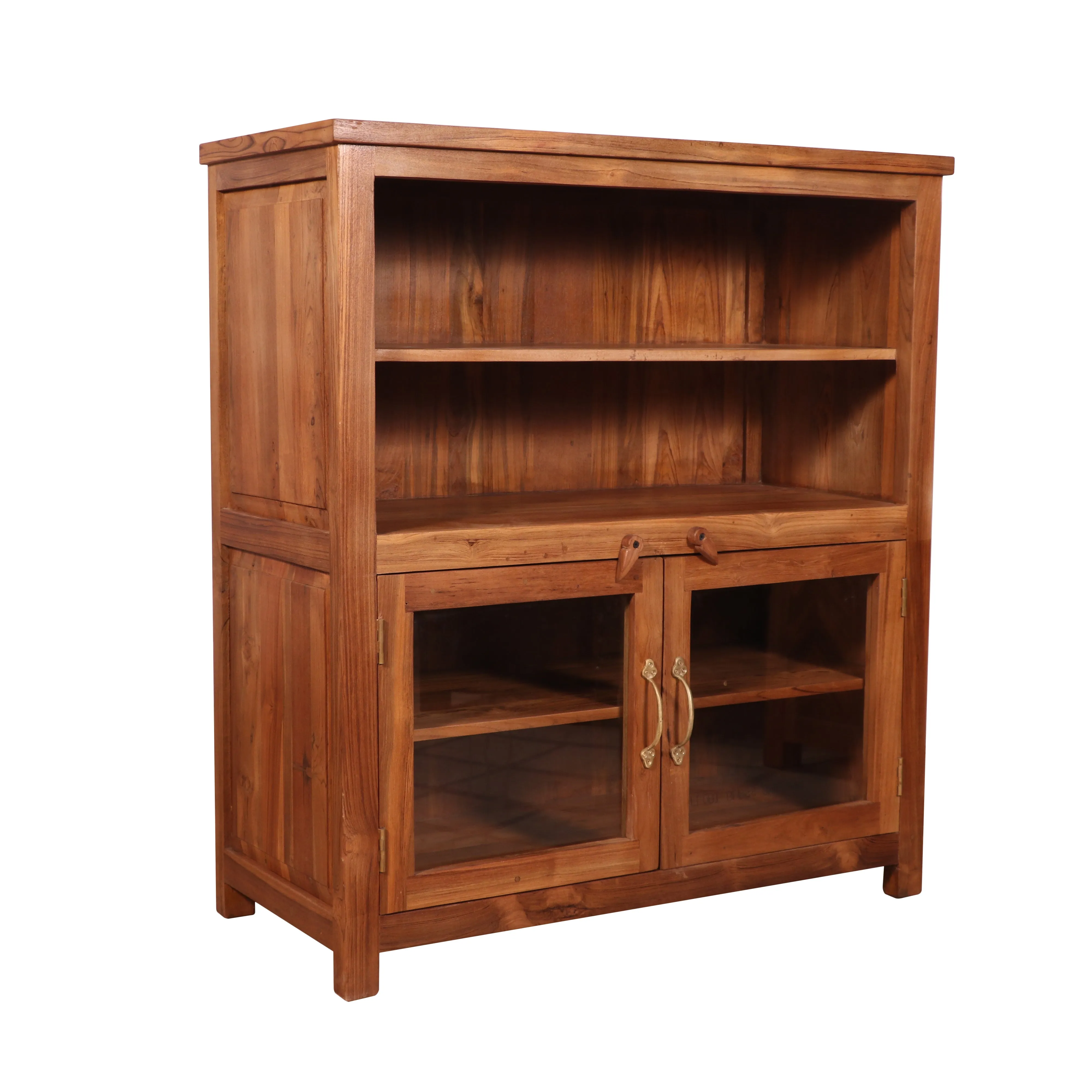 Wide teak wood cabinet