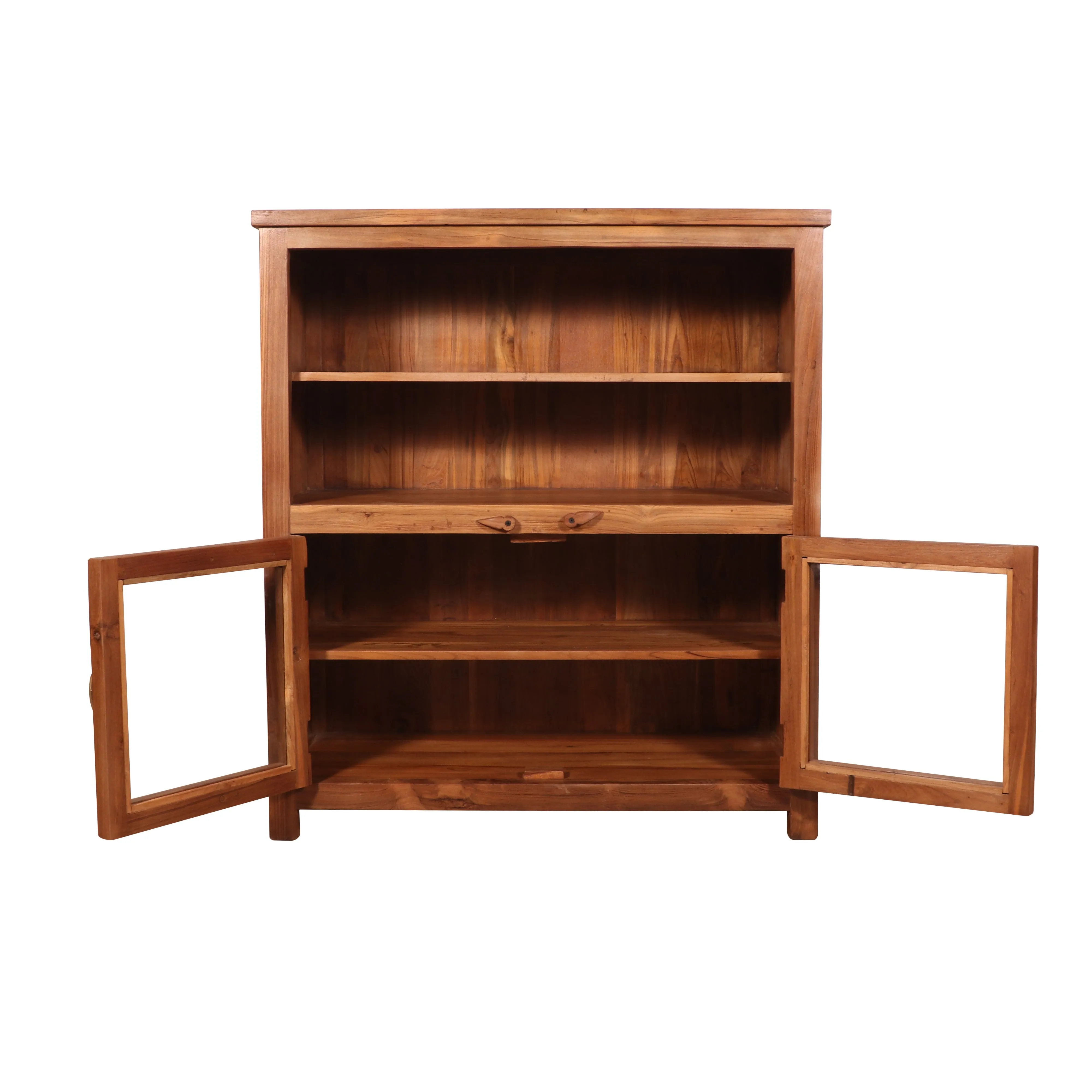 Wide teak wood cabinet