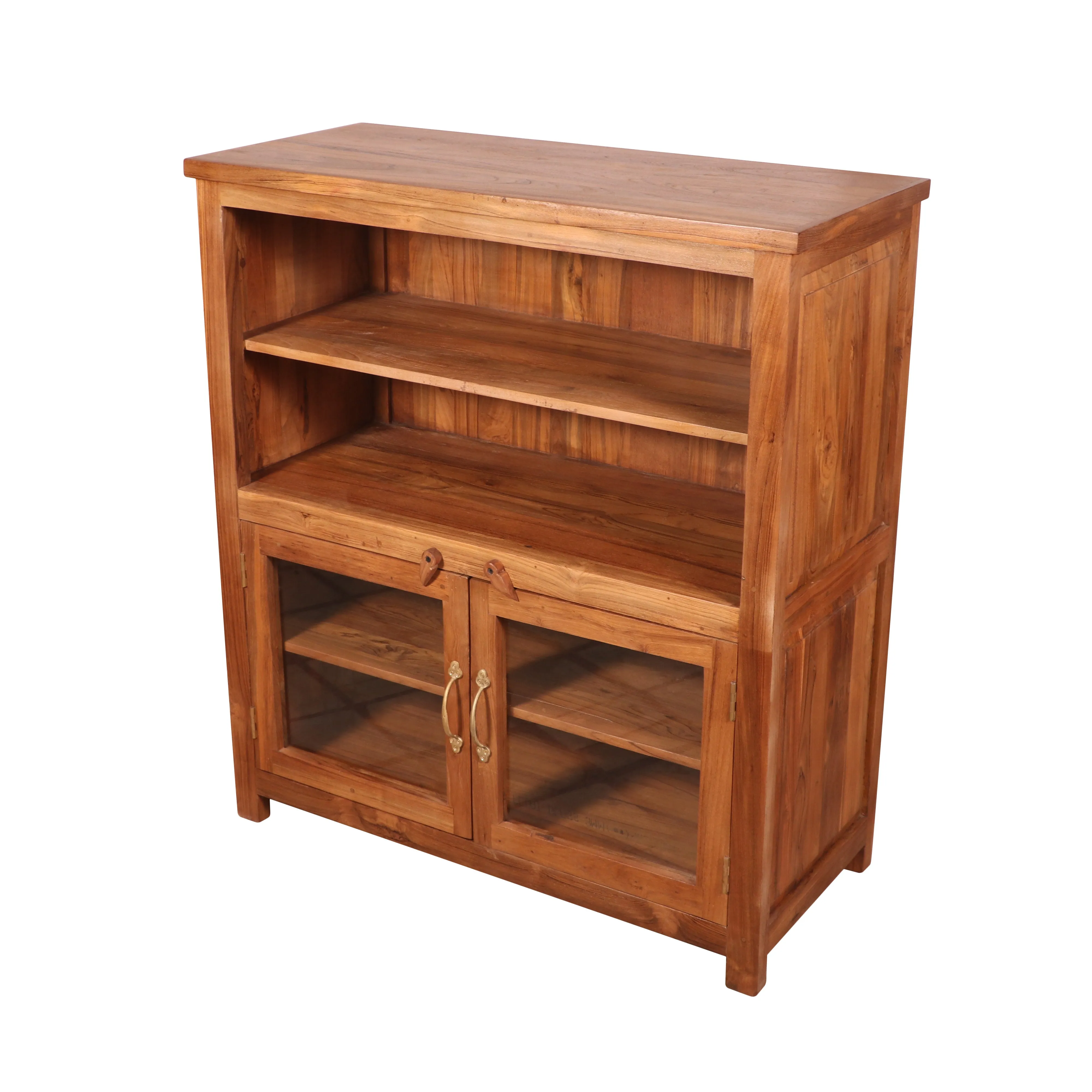 Wide teak wood cabinet